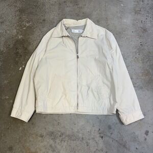 Matinique Mens Beige‎ Zip Up Collared Jacket Size M